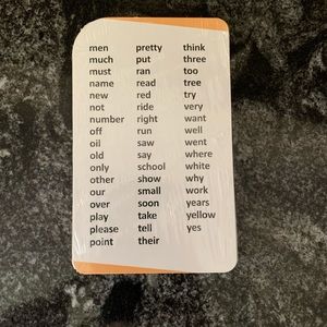 Kids sight word flash cards